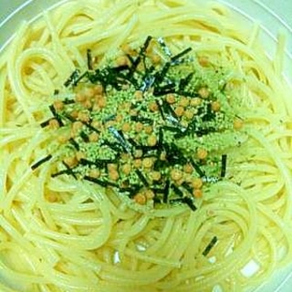 簡単すぎでゴメンなさい☆お茶漬けの素パスタ♪